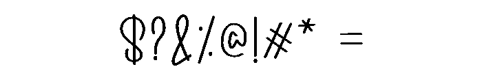 Smooth Welcome Font OTHER CHARS