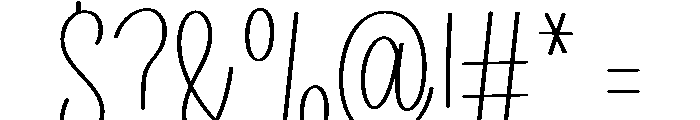 SmoothHandwriting Font OTHER CHARS