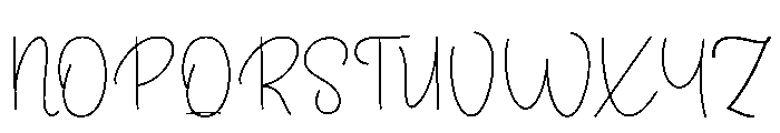 SmoothHandwriting Font UPPERCASE