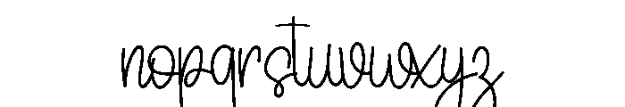 SmoothHandwriting Font LOWERCASE
