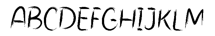 Smoothen Ink Font UPPERCASE