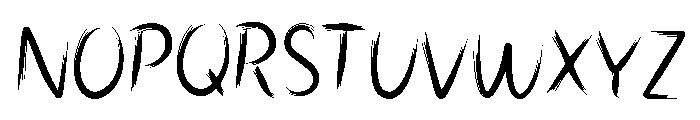 Smoothen Ink Font UPPERCASE