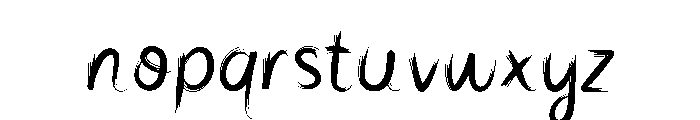 Smoothen Ink Font LOWERCASE