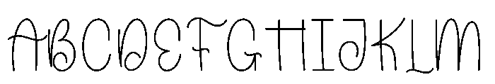 Smoothie Handmade Font UPPERCASE