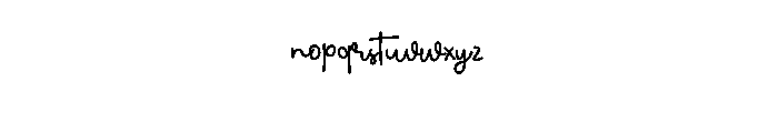 Smooths Nailaday Font LOWERCASE