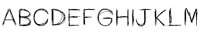 Smudgeface Medium Font UPPERCASE