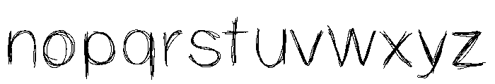 Smudgeface Medium Font LOWERCASE