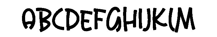 Smurf Healing Font UPPERCASE