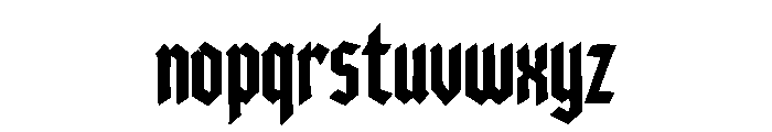 Smythera Font LOWERCASE
