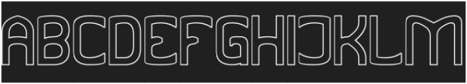 SMART WAYS-Hollow-Inverse otf (400) Font UPPERCASE
