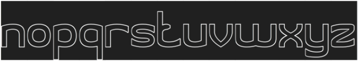 SMART WAYS-Hollow-Inverse otf (400) Font LOWERCASE