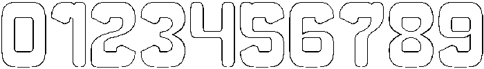 SMILING WAVE-Hollow otf (400) Font OTHER CHARS