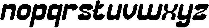 SMILING WAVE Italic otf (400) Font LOWERCASE