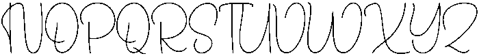 Smart Signature Regular otf (400) Font UPPERCASE