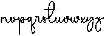Smart Signature Regular otf (400) Font LOWERCASE