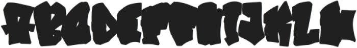 Smashed Graffiti Fill otf (400) Font UPPERCASE