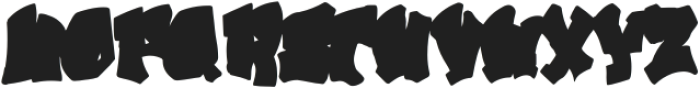 Smashed Graffiti Fill otf (400) Font LOWERCASE
