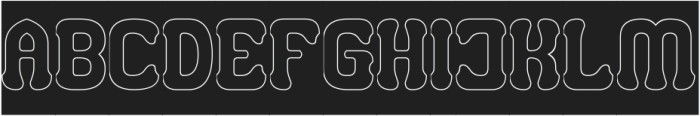 Smile Back-Hollow-Inverse otf (400) Font UPPERCASE