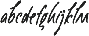 Smile Brightly Regular otf (400) Font LOWERCASE