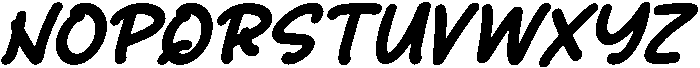 Smile Hug Italic otf (400) Font UPPERCASE