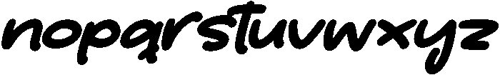 Smile Hug Italic otf (400) Font LOWERCASE