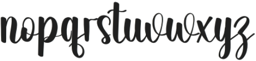 Smile In Autumn Regular otf (400) Font LOWERCASE