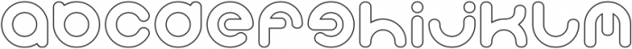 Smiley Turtle-Hollow otf (400) Font LOWERCASE