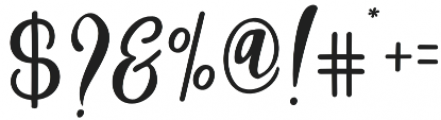 Smith Script otf (400) Font OTHER CHARS