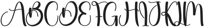 Smitson Regular otf (400) Font UPPERCASE