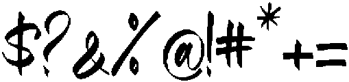 Smoky Hand otf (400) Font OTHER CHARS