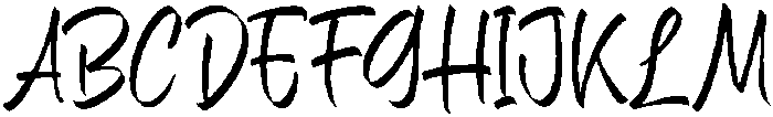 Smoky Hand otf (400) Font UPPERCASE