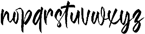 Smoky Hand otf (400) Font LOWERCASE