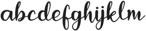 Smootchie Regular otf (400) Font LOWERCASE