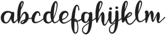 Smootchie Regular ttf (400) Font LOWERCASE