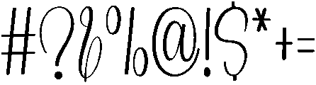 Smooth Beautiful Regular otf (400) Font OTHER CHARS