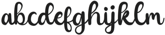 Smooth Boy Script Regular otf (400) Font LOWERCASE