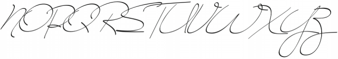 Smooth Handwriting Regular otf (400) Font UPPERCASE