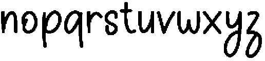 Smooth Minimalist Regular otf (400) Font LOWERCASE