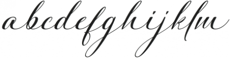 Smooth Miracles otf (400) Font LOWERCASE