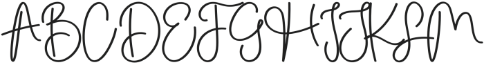 Smooth Signature Regular otf (400) Font UPPERCASE