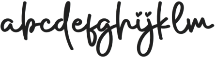 Smooth Signature Regular otf (400) Font LOWERCASE