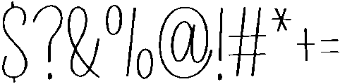 SmoothHandwriting Regular ttf (400) Font OTHER CHARS