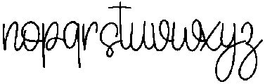SmoothHandwriting Regular ttf (400) Font LOWERCASE