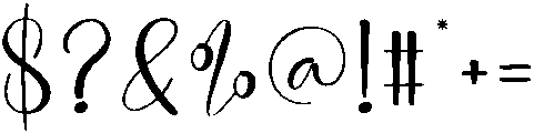 Smoothie Regular otf (400) Font OTHER CHARS