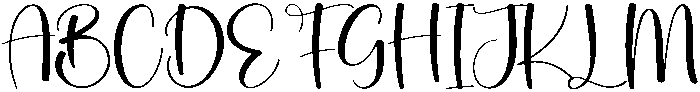 Smoothie Regular otf (400) Font UPPERCASE