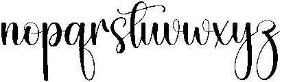 Smoothie Regular otf (400) Font LOWERCASE