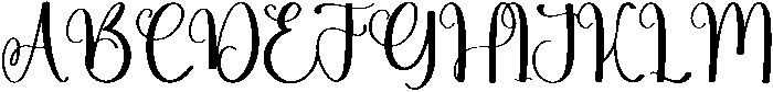 Smoothie Regular otf (400) Font UPPERCASE