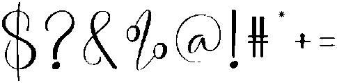 Smoothie Regular otf (400) Font OTHER CHARS