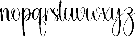 Smoothie Regular otf (400) Font LOWERCASE