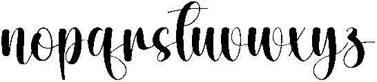 Smoothies Regular otf (400) Font LOWERCASE